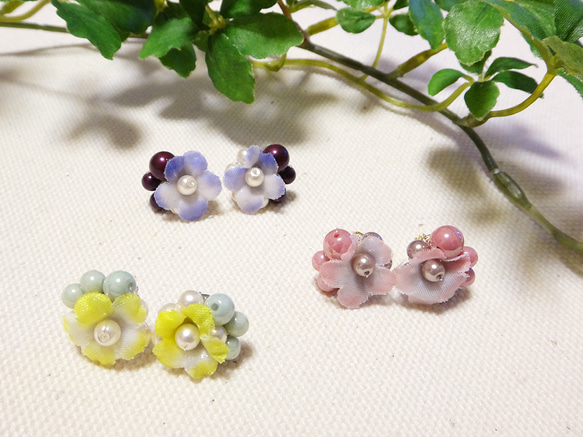 spring★花咲ピアス<yellow> 2枚目の画像