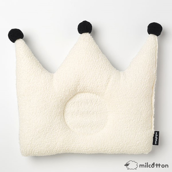 嬰兒枕三角圓點冠枕枕頭寶寶枕冠有機棉 第2張的照片