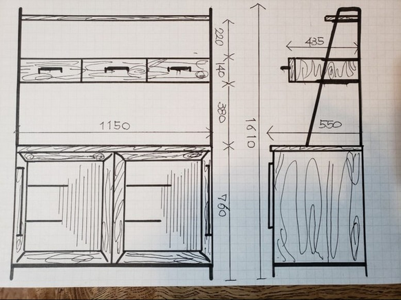 くまはは様専用ページ　SLIDING DOOR - MIZUYA SHELF 2枚目の画像