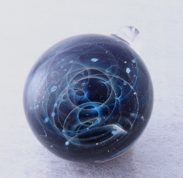 ギャラクシー☆.:２５mm耐熱ガラスのペンダントトップ 1枚目の画像
