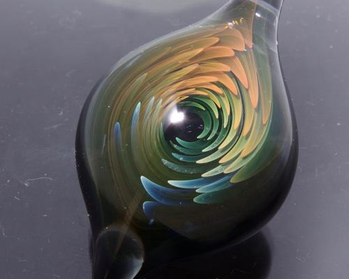 39mm耐熱ガラスのドロップペンダントトップ ☆.:*スパイラル