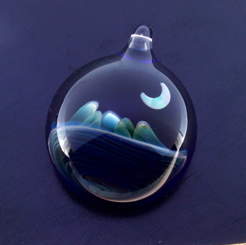 .:*星のものがたり☆.:*耐熱ガラスとオパールペンダントトップ