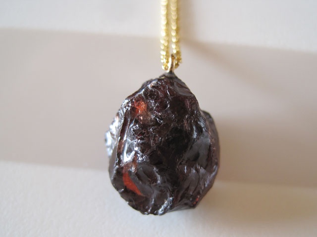 ガーネットの原石ネックレス/Congo　14kgf
