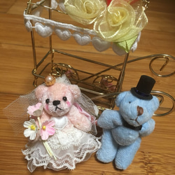 くまさん結婚式 花のワゴン 2枚目の画像