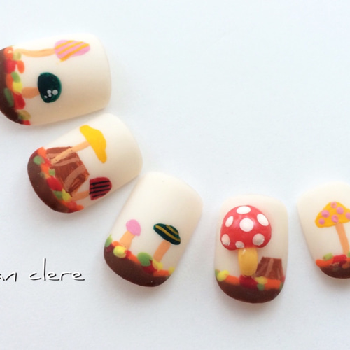 きのこの国⚪︎ジェルネイル ネイルチップ（つけ爪） つばき 通販