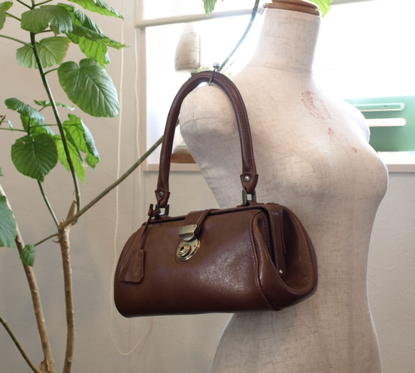 New cerchio bag 【　Handbag type　/　chocolate　】 3枚目の画像