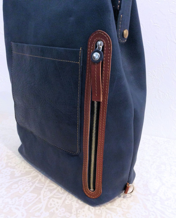 Original backpack [ KUCHIWAKU ] blue 3枚目の画像