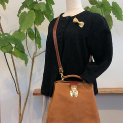 Original Shoulder Bag [ KUCHIWAKU ] beige 2枚目の画像