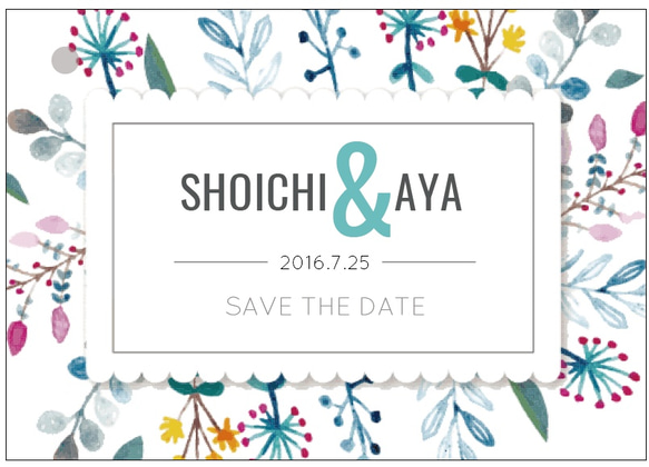 botanical　Save the date 3枚目の画像