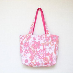 mini tote【vintage fabric imported from London #004】 1枚目の画像