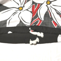 特大巾着ハワイ生地ブラックビックティアレタパ柄 4枚目の画像