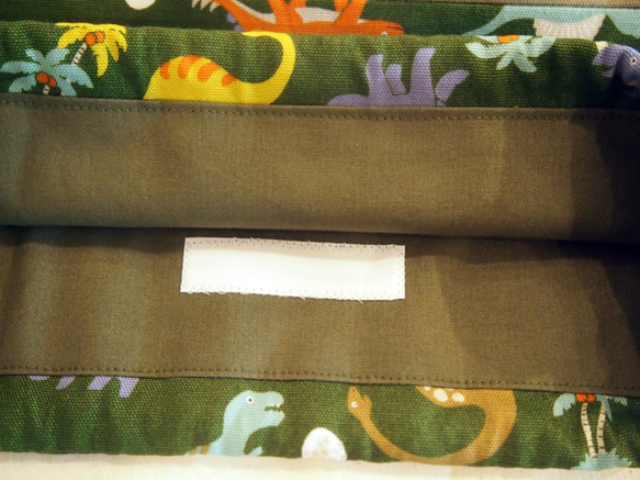 送料無料　入園入学　恐竜柄　お弁当袋・コップ袋・ランチョンマット3点セット 4枚目の画像
