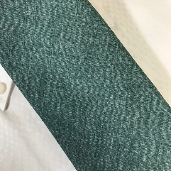 日本の伝統色綿ネクタイ　舛花色　 4枚目の画像