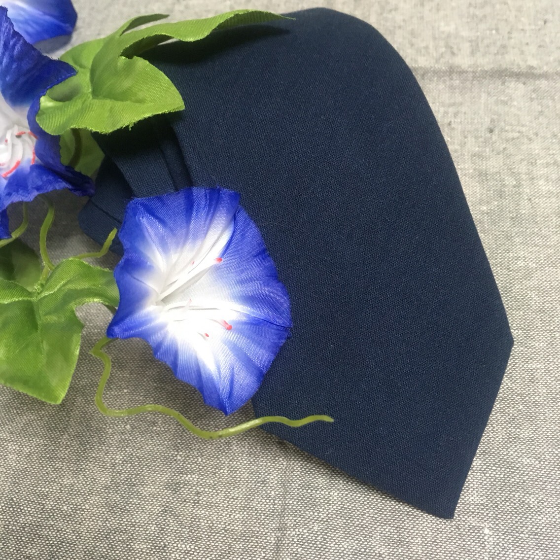 愛知県三河木綿ネクタイ　濃紺