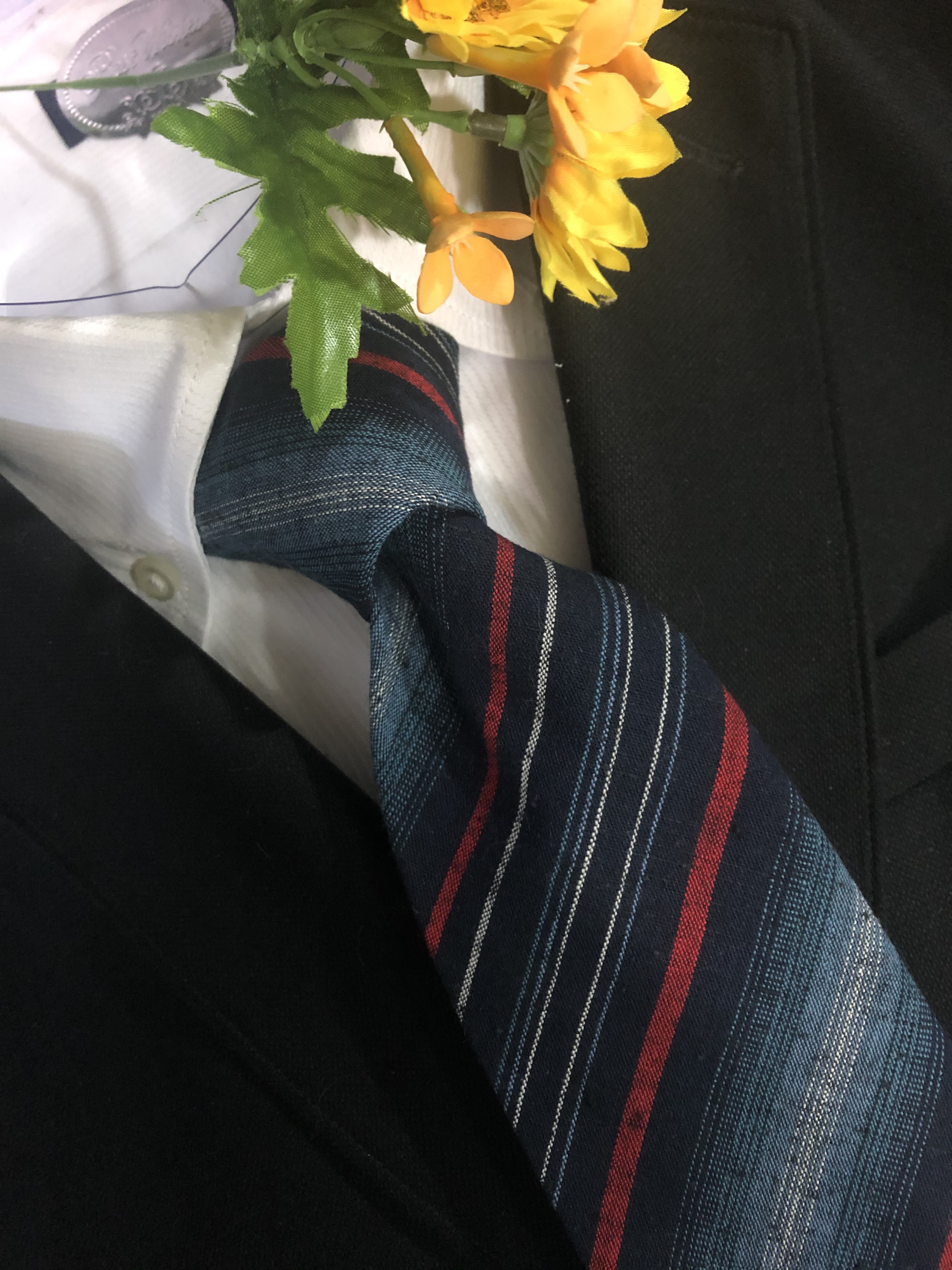 浜松遠州織千織ネクタイ　稲妻⚡️