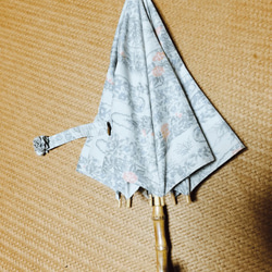 日傘　⑫　絹　紬２種 4枚目の画像