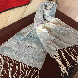 手作り　絹　手織り　ストール 4枚目の画像