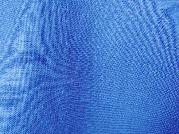カラーリネンのバッグ／ブルー 6枚目の画像