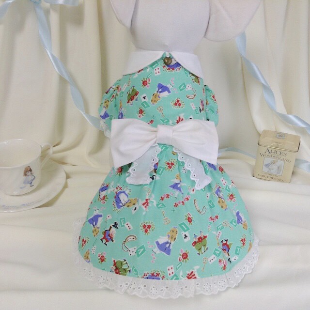 アリス❤パフスリーブワンピース（ミント）