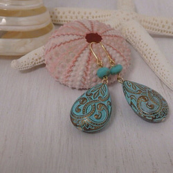 【再販】pierce♡turquoise＊drop 4枚目の画像