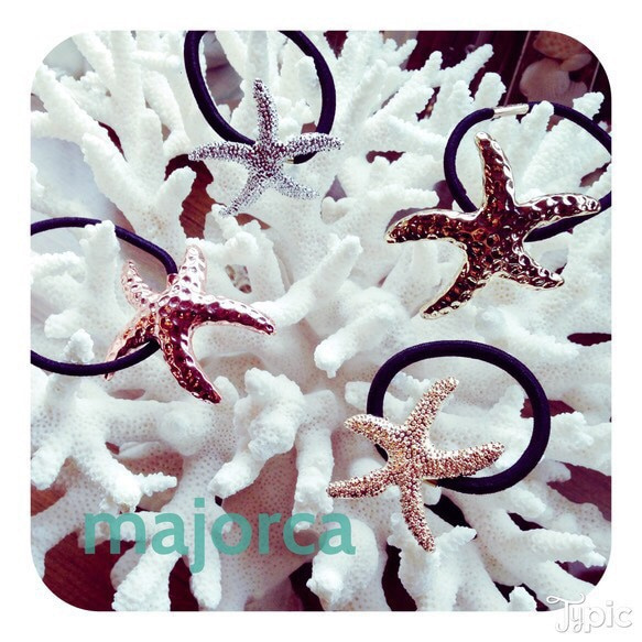 starfish♡ヘアゴム シルバー 2枚目の画像