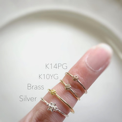 シンプルな10金リング　K10 イエローゴールド 指輪　K10YG 4枚目の画像