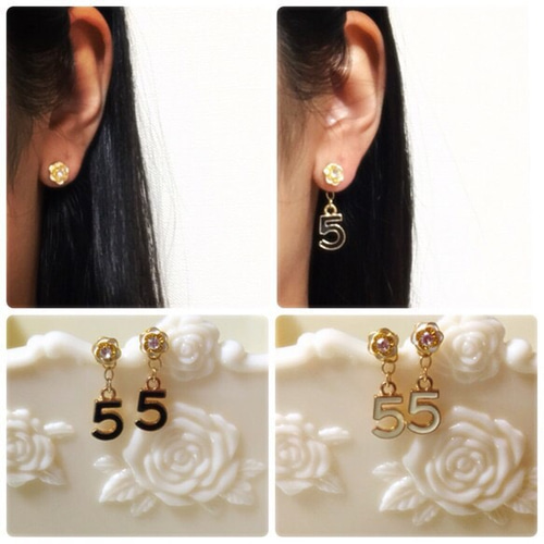 カメリア No.5 シャネル風 2wayピアス ピアス（その他） Ayaka 通販