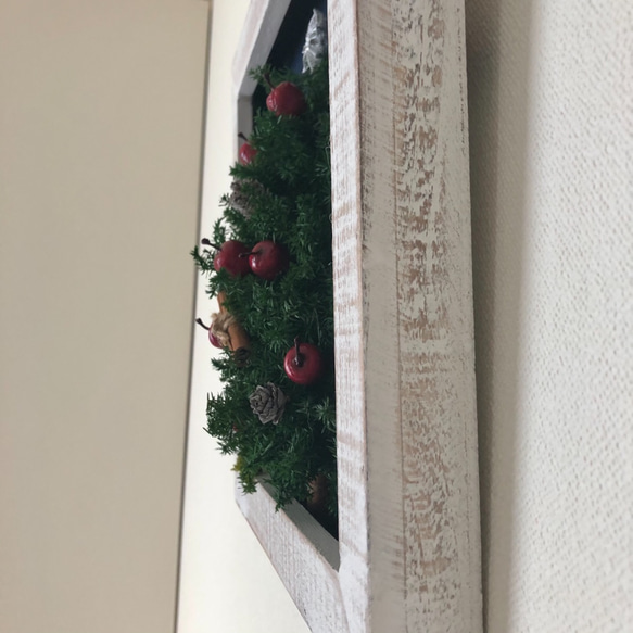 クリスマス　クリスマスツリー「夜空輝くクリスマスの壁掛けフレーム」：クリスマス・ギフト・インテリア・贈り物・贈呈品 4枚目の画像