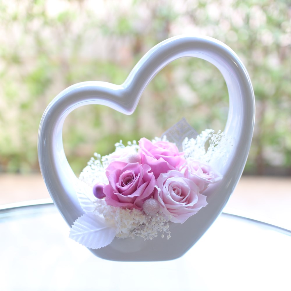 プリザーブドフラワー♡ハートの器♡ピンク プリザーブド プリザーブドフラワー♡ハートの器♡ピンク プリザーブド