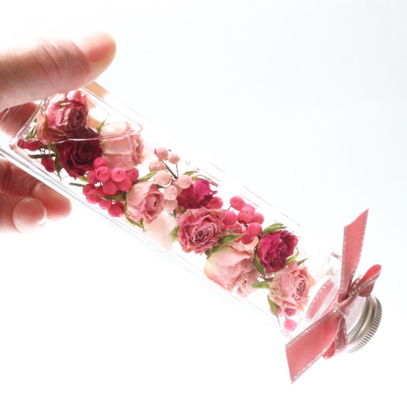ハーバリウム：Elegant Pink Rose 4枚目の画像