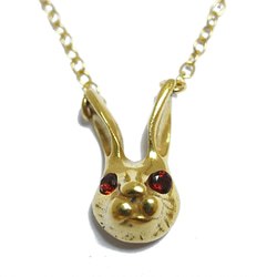 silver Rabbit head necklace 第2張的照片