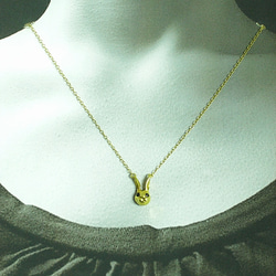 goldplated Rabbit head necklace 第3張的照片