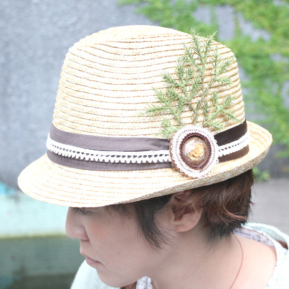 【LeafJam×Marya】Forest Straw Hat size:57CM 2枚目の画像