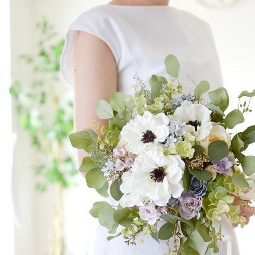 【最終割引】ウェディングブーケ　造花 ウエディングブーケ 二次会 結婚式 ウェディングブーケ 花嫁 披露宴