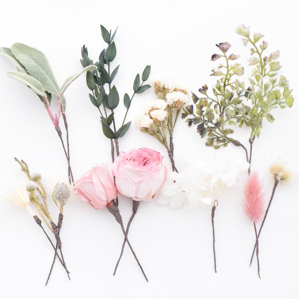 ヘアパーツ オーダーメイド（造花/ドライフラワー）