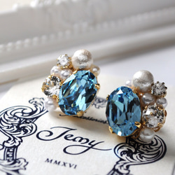上等な No.2 スワロフスキーピアスorイヤリング ピアス（その他） Jemy アクセサリー