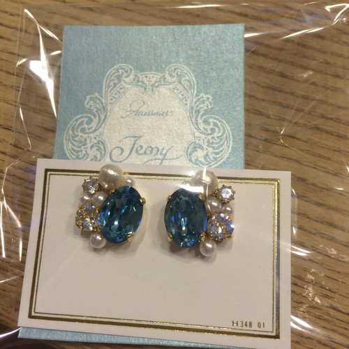 No.2 スワロフスキーピアスorイヤリング ピアス（その他） Jemy