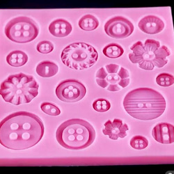 シリコンモールド  ボタン　レジン　樹脂粘土 2枚目の画像