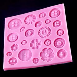 シリコンモールド  ボタン　レジン　樹脂粘土 3枚目の画像