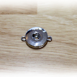 樹脂コート　スナップボタン　直径1.8ｃｍ　両サイド輪カン　受け口 1枚目の画像