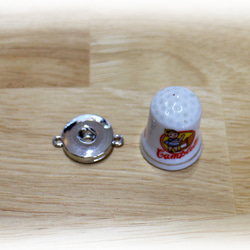 樹脂コート　スナップボタン　直径1.8ｃｍ　両サイド輪カン　受け口 3枚目の画像
