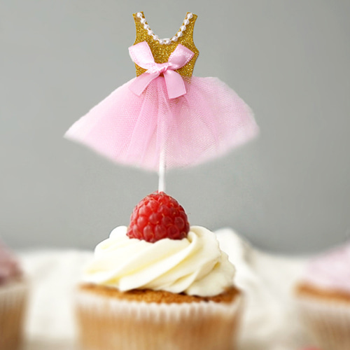 カップケーキピック バレリーナ 3本組 その他ラッピング用品
