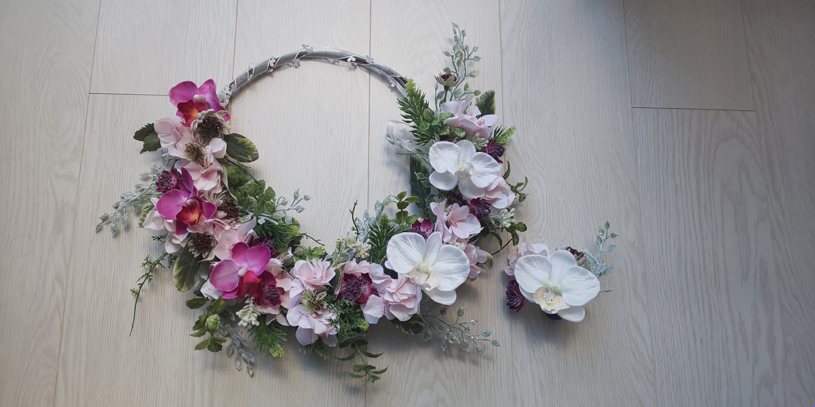 【Creema限定 新生活セット】リースブーケとブートニアセット