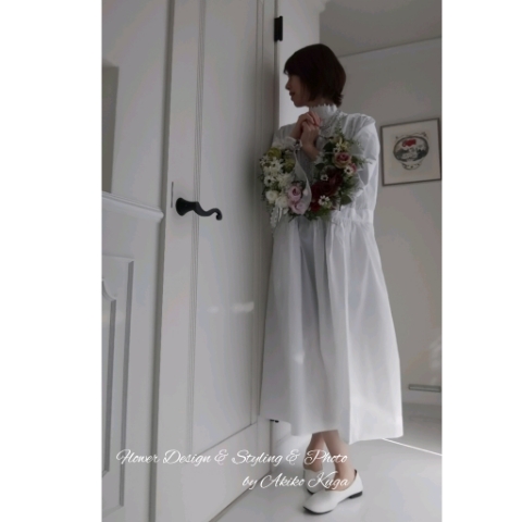 受注後制作リースブーケ・大人のガーデンウェディング