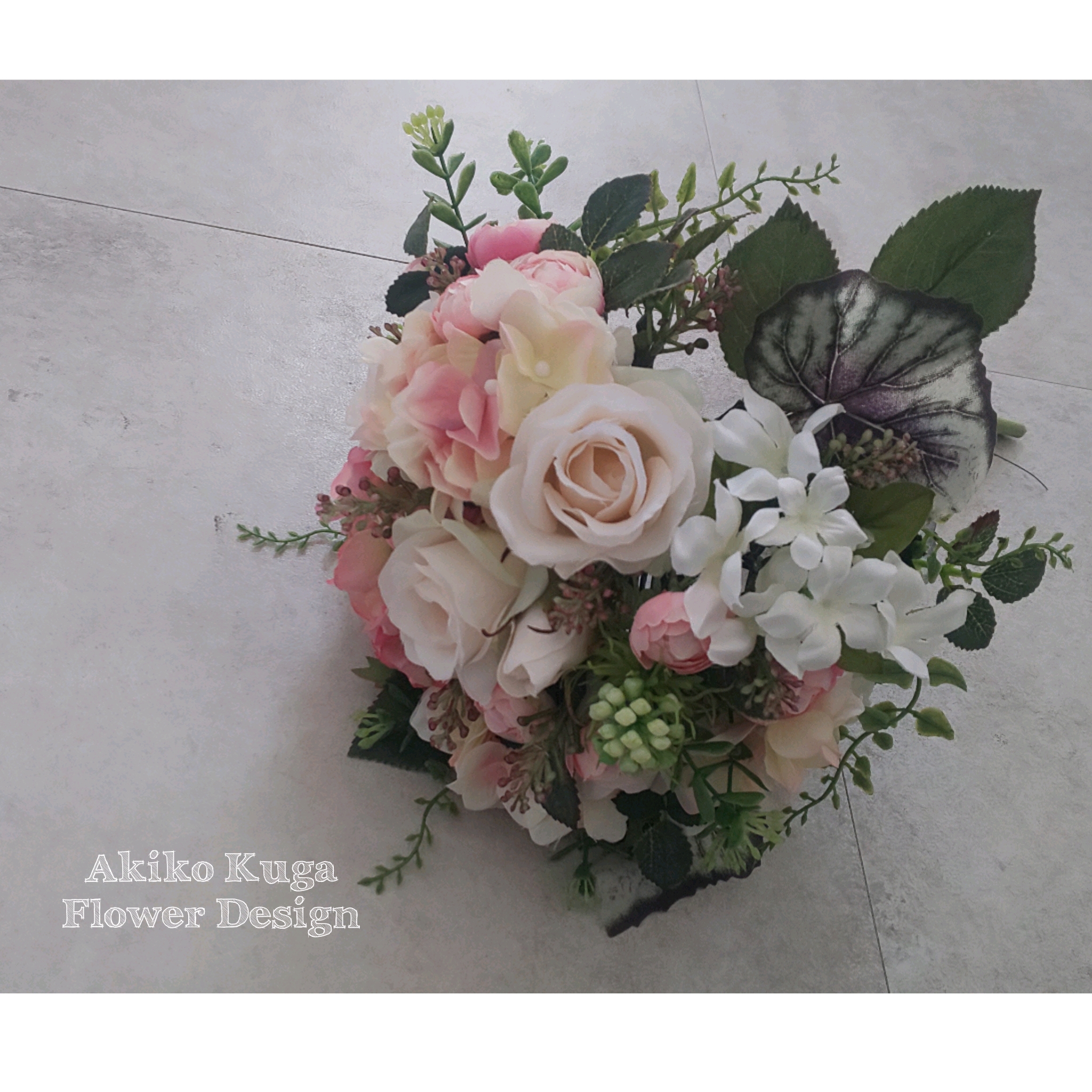 優しいピンクのブーケ