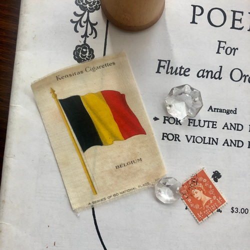 再販)英国で出会った♪アンティークのシルク製タグA /シガレットカード