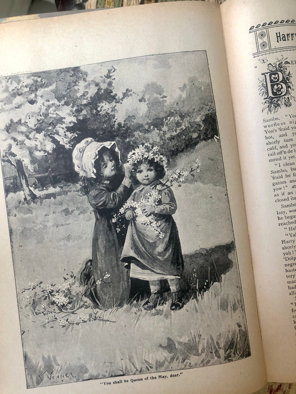 英国で出会った♪ 布張りのアンティークの本 1907年出版「The Band of Hope」エドワーディアン 5枚目の画像