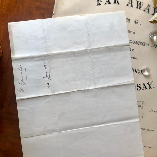 1891年 英国 アンティーク書類 蝋封付 手書き文書 英国王室印 1891年 英国 アンティーク書類 蝋封付 手書き文書 英国王室印 1891年