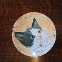 英国で出会った♪、 アンティークのネコ柄トフィー缶/Tin 4枚目の画像