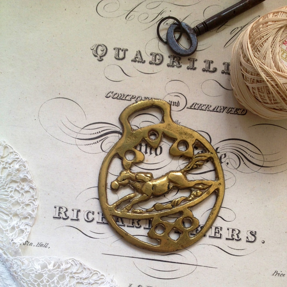 英国アンティーク フォトフレームブラス製(大型) (C) イギリス製 真鍮